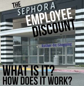 sephora employee discount online.